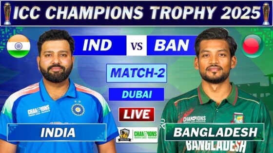 India Vs Bangladesh Live Match | Champions Trophy 2025 Live | IND VS BAN